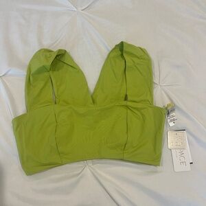 L*Space Parker Bikini Top Green D Cup | New With Tags